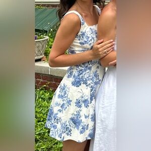 Abercrombie Blue and White Dress